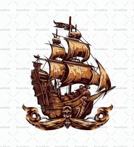 Antikes Piratenschiff